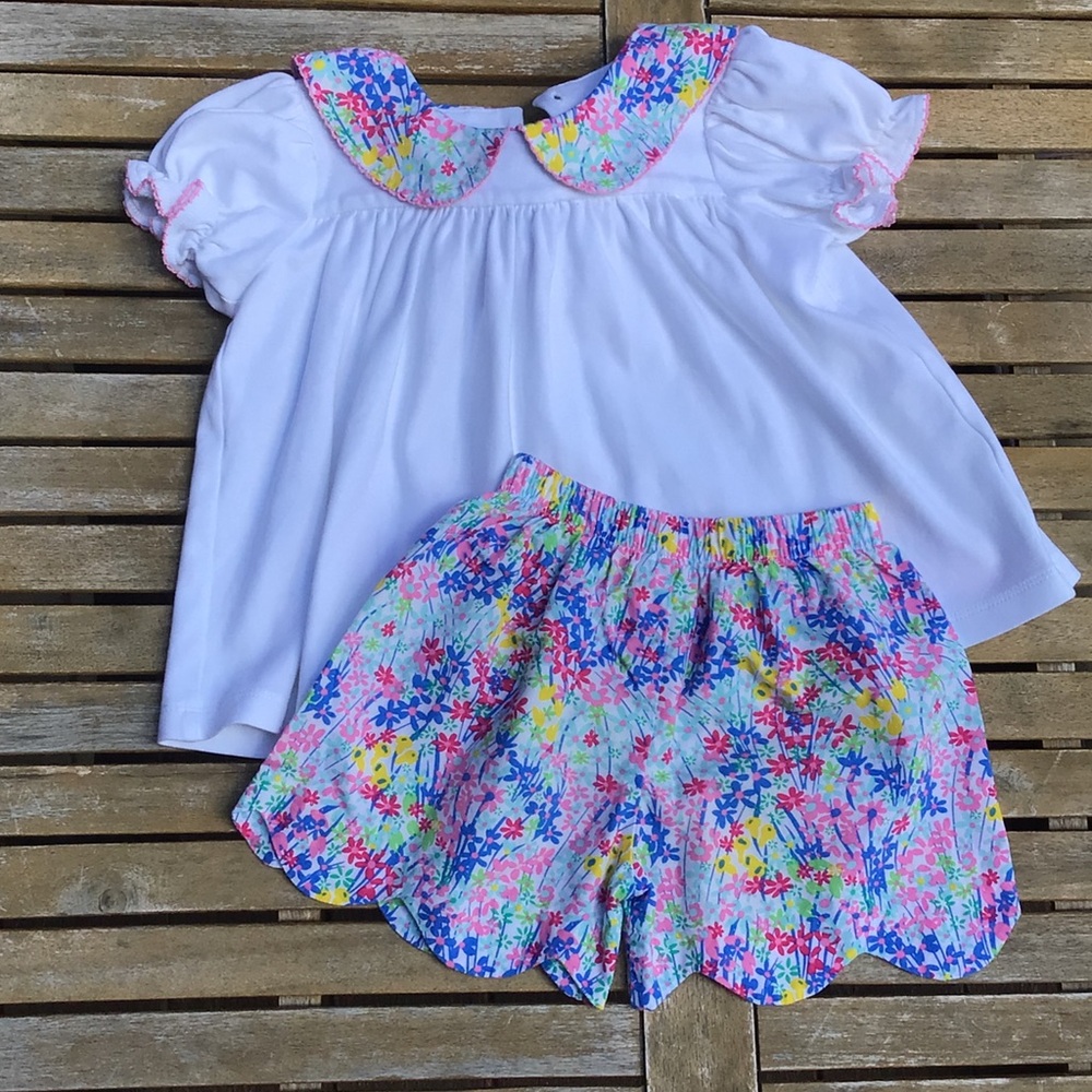 Delaney shorts & shirt Multicolor Floral Shorts Kids outfit